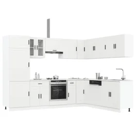 Mueble de cocina Porto blanco 14 piezas madera contrachapada de , Armarios de cocina - Ref: Foro24-3314991, Precio: 1,00 €, D...