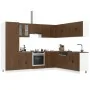 Mueble cocina Porto roble marrón 14 pzas madera contrachapada by , Kitchen cabinets - Ref: Foro24-3314998, Price: 992,03 €, D...