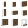 Mueble cocina Porto roble marrón 14 pzas madera contrachapada by , Kitchen cabinets - Ref: Foro24-3314998, Price: 992,03 €, D...