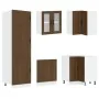 Mueble cocina Porto roble marrón 14 pzas madera contrachapada by , Kitchen cabinets - Ref: Foro24-3314998, Price: 992,03 €, D...