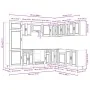 Mueble cocina Porto roble marrón 14 pzas madera contrachapada by , Kitchen cabinets - Ref: Foro24-3314998, Price: 992,03 €, D...
