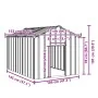 Caseta para perros con techo acero galvanizado 113x153x101 cm by , Dog kennels - Ref: Foro24-4100919, Price: 147,23 €, Discou...