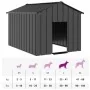 Caseta para perros con techo acero galvanizado 113x153x101 cm by , Dog kennels - Ref: Foro24-4100919, Price: 147,23 €, Discou...