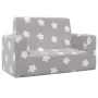Sofá infantil de 2 plazas gris claro con estrellas felpa suave von , Baby- und Kleinkindmöbel - Ref: Foro24-4104796, Preis: 4...