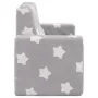 Sofá infantil de 2 plazas gris claro con estrellas felpa suave von , Baby- und Kleinkindmöbel - Ref: Foro24-4104796, Preis: 4...