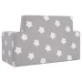 Sofá infantil de 2 plazas gris claro con estrellas felpa suave von , Baby- und Kleinkindmöbel - Ref: Foro24-4104796, Preis: 4...