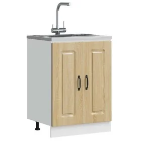 Mueble bajo para fregadero Kalmar roble sonoma 60x46x81,5 cm von , Küchenschränke - Ref: Foro24-853440, Preis: 75,07 €, Rabat...