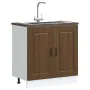 Mueble bajo para fregadero Kalmar roble marrón 80x46x81,5 cm von , Küchenschränke - Ref: Foro24-853454, Preis: 75,87 €, Rabat...