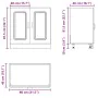 Mueble bajo para fregadero Kalmar roble marrón 80x46x81,5 cm von , Küchenschränke - Ref: Foro24-853454, Preis: 75,87 €, Rabat...