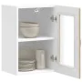Armario pared cocina puerta de cristal Kalmar roble sonoma by , Kitchen cabinets - Ref: Foro24-853530, Price: 55,91 €, Discou...