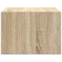 Mesitas de noche de pared con luces LED 2 unidades roble Sonoma von , TV-Möbel - Ref: Foro24-860216, Preis: 91,95 €, Rabatt: %