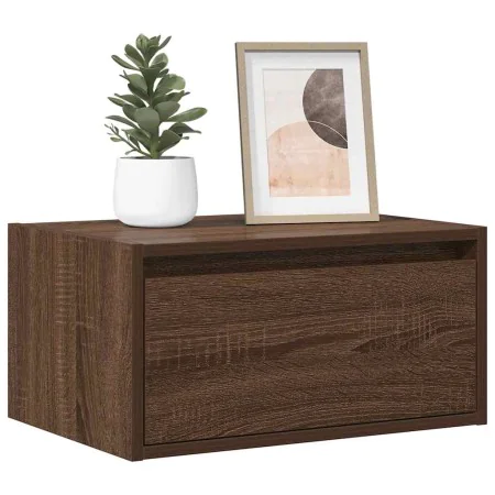Mesita de noche de pared con luces LED roble marrón von , TV-Möbel - Ref: Foro24-860223, Preis: 54,89 €, Rabatt: %