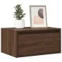 Mesita de noche de pared con luces LED roble marrón von , TV-Möbel - Ref: Foro24-860223, Preis: 54,89 €, Rabatt: %