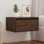 Mesita de noche de pared con luces LED roble marrón von , TV-Möbel - Ref: Foro24-860223, Preis: 54,89 €, Rabatt: %