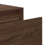 Mesita de noche de pared con luces LED roble marrón von , TV-Möbel - Ref: Foro24-860223, Preis: 54,89 €, Rabatt: %