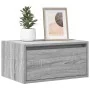 Mesita de noche de pared con luces LED gris Sonoma von , TV-Möbel - Ref: Foro24-860221, Preis: 54,89 €, Rabatt: %
