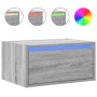 Mesita de noche de pared con luces LED gris Sonoma von , TV-Möbel - Ref: Foro24-860221, Preis: 54,89 €, Rabatt: %