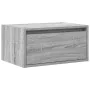 Mesita de noche de pared con luces LED gris Sonoma von , TV-Möbel - Ref: Foro24-860221, Preis: 54,89 €, Rabatt: %