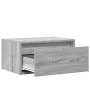 Mesita de noche de pared con luces LED gris Sonoma von , TV-Möbel - Ref: Foro24-860221, Preis: 54,89 €, Rabatt: %