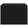 Mesitas de noche de pared con luces LED 2 unidades roble negro de , Muebles TV - Ref: Foro24-860214, Precio: 97,78 €, Descuen...