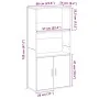 Estantería madera de ingeniería roble ahumado 60x24x120 cm von , Bücherregale und Regale - Ref: Foro24-860422, Preis: 75,07 €...