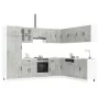 Mueble cocina Lucca gris hormigón 14 pzas madera contrachapada by , Kitchen cabinets - Ref: Foro24-3314985, Price: 993,58 €, ...