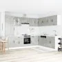 Mueble cocina Lucca gris hormigón 14 pzas madera contrachapada by , Kitchen cabinets - Ref: Foro24-3314985, Price: 993,58 €, ...