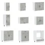 Mueble cocina Lucca gris hormigón 14 pzas madera contrachapada by , Kitchen cabinets - Ref: Foro24-3314985, Price: 993,58 €, ...