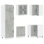 Mueble cocina Lucca gris hormigón 14 pzas madera contrachapada by , Kitchen cabinets - Ref: Foro24-3314985, Price: 993,58 €, ...