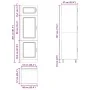 Armario de cocina Kalmar blanca de alto brillo by , Kitchen cabinets - Ref: Foro24-853629, Price: 226,37 €, Discount: %