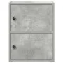 Estantería de madera de ingeniería gris hormigón 40x24x52 cm de , Librerías y estanterías - Ref: Foro24-860358, Precio: 40,03...