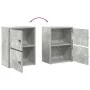 Estantería de madera de ingeniería gris hormigón 40x24x52 cm de , Librerías y estanterías - Ref: Foro24-860358, Precio: 40,03...