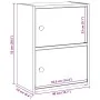 Estantería de madera de ingeniería gris hormigón 40x24x52 cm de , Librerías y estanterías - Ref: Foro24-860358, Precio: 40,03...