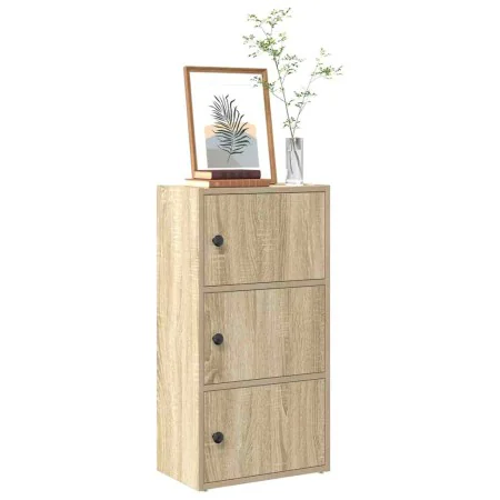 Estantería de madera de ingeniería roble sonoma 40x24x77 cm de , Librerías y estanterías - Ref: Foro24-860366, Precio: 59,57 ...