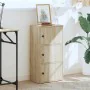 Estantería de madera de ingeniería roble sonoma 40x24x77 cm de , Librerías y estanterías - Ref: Foro24-860366, Precio: 59,57 ...