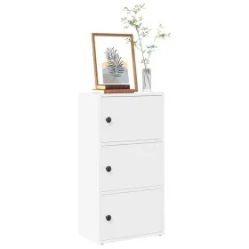 Estantería de madera de ingeniería blanca 40x24x77 cm by , Bookcases and shelves - Ref: Foro24-860364, Price: 54,91 €, Discou...