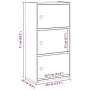 Estantería de madera de ingeniería blanca 40x24x77 cm von , Bücherregale und Regale - Ref: Foro24-860364, Preis: 55,12 €, Rab...