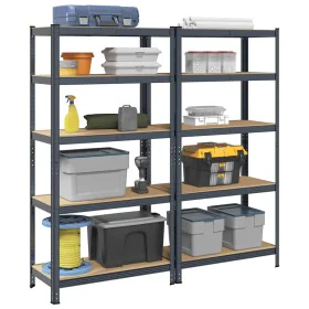 Estantes resistentes 5capas 2uds madera contrachapada antracita von , Industrieregale - Ref: Foro24-3307599, Preis: 119,26 €,...