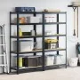 Estantes resistentes 5capas 2uds madera contrachapada antracita by , Industrial shelving - Ref: Foro24-3307599, Price: 119,81...