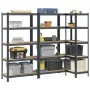 Estantes resistentes 5capas 3uds madera contrachapada antracita by , Industrial shelving - Ref: Foro24-3307600, Price: 177,66...