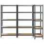 Estantes resistentes 5capas 3uds madera contrachapada antracita by , Industrial shelving - Ref: Foro24-3307600, Price: 177,66...