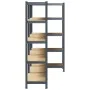 Estantes resistentes 5capas 3uds madera contrachapada antracita by , Industrial shelving - Ref: Foro24-3307600, Price: 177,66...