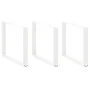 Patas para mesa comedor forma U 2uds acero blanco 100x(72-73)cm by , Table legs - Ref: Foro24-4013213, Price: 143,53 €, Disco...