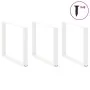 Patas para mesa comedor forma U 2uds acero blanco 100x(72-73)cm by , Table legs - Ref: Foro24-4013213, Price: 143,53 €, Disco...