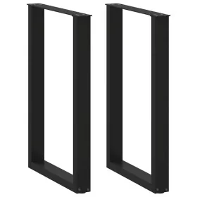 Patas de mesa de centro forma U 2uds acero negro 60x(90-91) cm von , Tischbeine - Ref: Foro24-4013224, Preis: 121,97 €, Rabat...