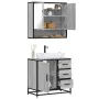 Set de muebles de baño 2 pzas madera contrachapada gris sonoma von , Badezimmermöbel - Ref: Foro24-3300928, Preis: 175,81 €, ...