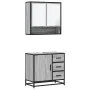 Set de muebles de baño 2 pzas madera contrachapada gris sonoma von , Badezimmermöbel - Ref: Foro24-3300928, Preis: 175,81 €, ...