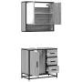 Set de muebles de baño 2 pzas madera contrachapada gris sonoma von , Badezimmermöbel - Ref: Foro24-3300928, Preis: 175,81 €, ...
