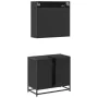 Juego de muebles de baño 2 pzas madera contrachapada negro de , Muebles de baño - Ref: Foro24-3300935, Precio: 153,88 €, Desc...
