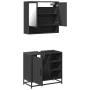 Juego de muebles de baño 2 pzas madera contrachapada negro de , Muebles de baño - Ref: Foro24-3300935, Precio: 153,88 €, Desc...